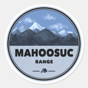 Mahoosuc-Gebirgszug New Hampshire Maine Camping Runder Aufkleber