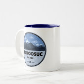 Mahoosuc Range New Hampshire Maine Camping Zweifarbige Tasse (Vorderseite Links)