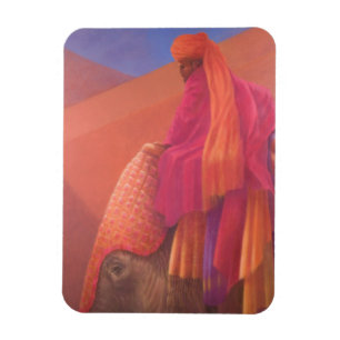 Mahout und Elefant Magnet