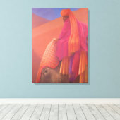 Mahout und Elephant Leinwanddruck (Insitu (Holzboden))