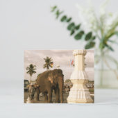 Mahout und Elephant Postkarte (Stehend Vorderseite)