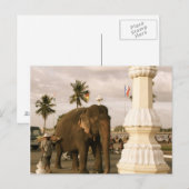Mahout und Elephant Postkarte (Vorne/Hinten)