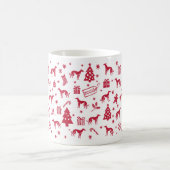 Mahratta Greyhound Christmas Design Kaffeetasse (Mittel)