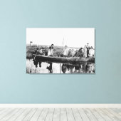 Mährischer Missionsbahnhof auf Kuskokwim Leinwanddruck (Insitu (Holzboden))