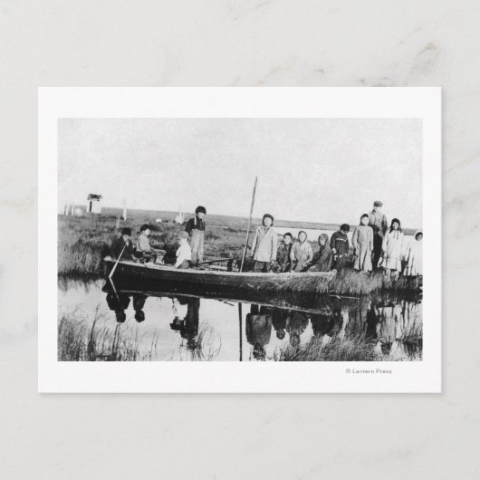 Mährischer Missionsbahnhof auf Kuskokwim Postkarte (Vorderseite)