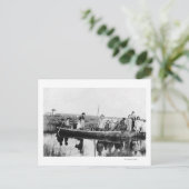 Mährischer Missionsbahnhof auf Kuskokwim Postkarte (Stehend Vorderseite)