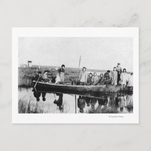 Mährischer Missionsbahnhof auf Kuskokwim Postkarte