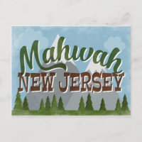 Mahwah New Jersey Fun Retro Snowy Mountains
