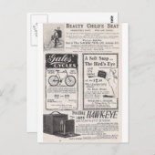 Mai 1895 Harper's Ads Postkarte (Vorne/Hinten)