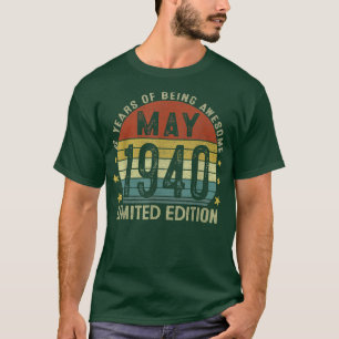 Mai 1940 Vintag 82. Geburtstag 82 Jahre Alte Gesch T-Shirt
