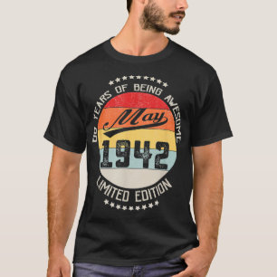 Mai 1942 80. Geburtstag 80 Jahre großartig sein T-Shirt