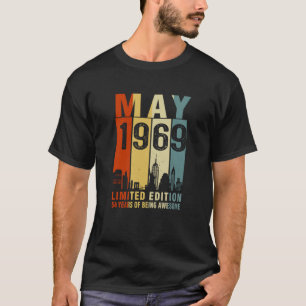 Mai 1969 54 Jahre Awesome Vintage T-Shirt