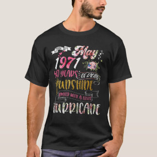 Mai 1971 50 Jahre Sonnenschein gemischt mit Stunde T-Shirt