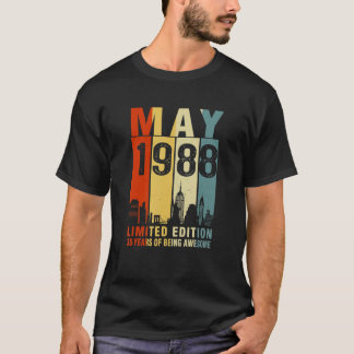 Mai 1988 35 Jahre Phantastisch Vintag T-Shirt