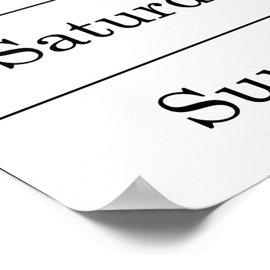 Mai 2014 Kalenderwochen Poster (Ecke)