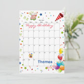 Mai 2022 Kalender Glückwunsch Geburtstag Einladung (Stehend Vorderseite)