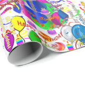 Mai, 20 Geburtstag Geschenkpapier (Rolleneckpunkt)