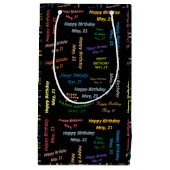 Mai, 21 Geburtstag Geschenktasche Kleine Geschenktüte (Vorderseite)