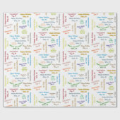 Mai, 24 Geburtstag Geschenkpapier (Flach)