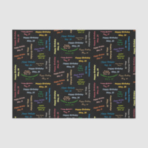 Mai, 26 Geburtstags-Gewebepapier Seidenpapier