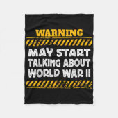 Mai beginnen, über den 2. Weltkrieg zu sprechen Fleecedecke (Vorderseite)