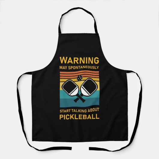 Mai beginnen, über Pickleball zu sprechen Schürze (Vorderseite)