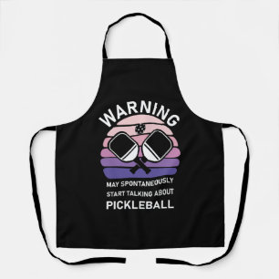 Mai beginnen, über Pickleball zu sprechen Schürze