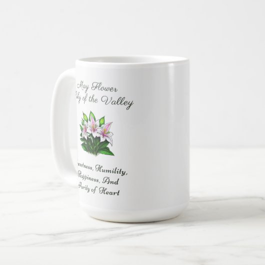 Mai Blume Lily of the Valley Floral Kaffeetasse (Vorderseite Links)
