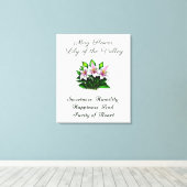 Mai Blume Lily of the Valley Floral Leinwanddruck (Insitu (Holzboden))