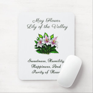 Mai Blume Lily of the Valley Floral Mousepad