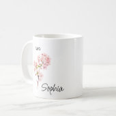 Mai Blume Personalisiert Kaffeetasse (Vorderseite Links)