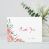 Mai-Blüte dankt Ihnen zu kardieren Einladung (Stehend Vorderseite)