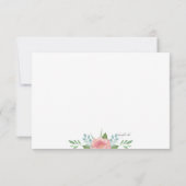 Mai-Blüte dankt Ihnen zu kardieren Einladung (Rückseite)