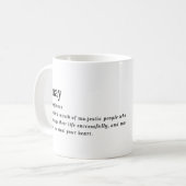 Mai-Definition Geburtstag Kaffeetasse (Vorderseite Links)
