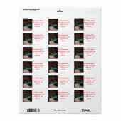 Mai den Geist von Weihnachten,Pig-Adresse-Labels Adressaufkleber (Vorne)