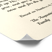 MAI DER HERRLICHE BEGEISS, DASS SIE Weihnachten Poster (Ecke)