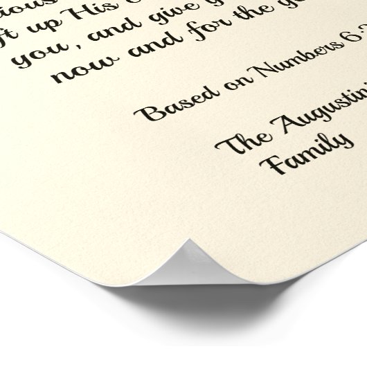 MAI DER HERRLICHE BEGEISS, DASS SIE Weihnachten Poster (Ecke)