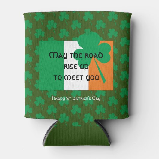 MAI DIE STRASSE STEIGEN Irish Flag ST PATRICKS DAY Dosenkühler (Vorderseite)
