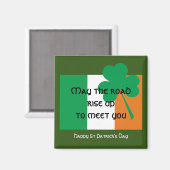 MAI DIE STRASSE STEIGEN Irish Flag ST PATRICKS DAY Magnet (Vorderseite/Rückseite)