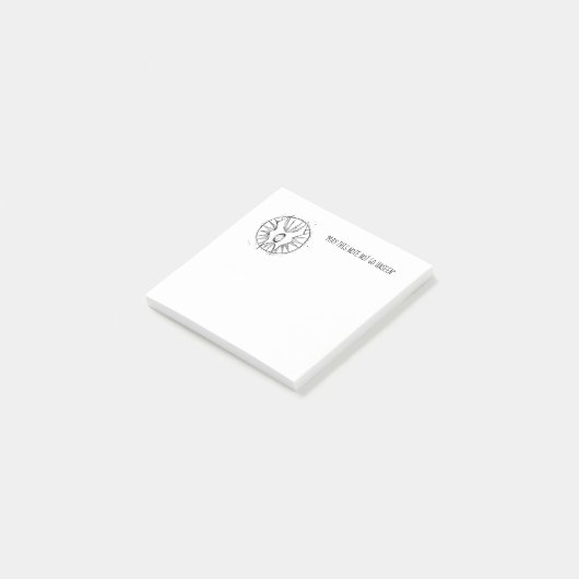 "Mai diese Anmerkung ungesehene nicht gehen" Post-it Klebezettel (angewinkelt)