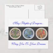 Mai Flüge von Drachen... Postkarte (Vorne/Hinten)