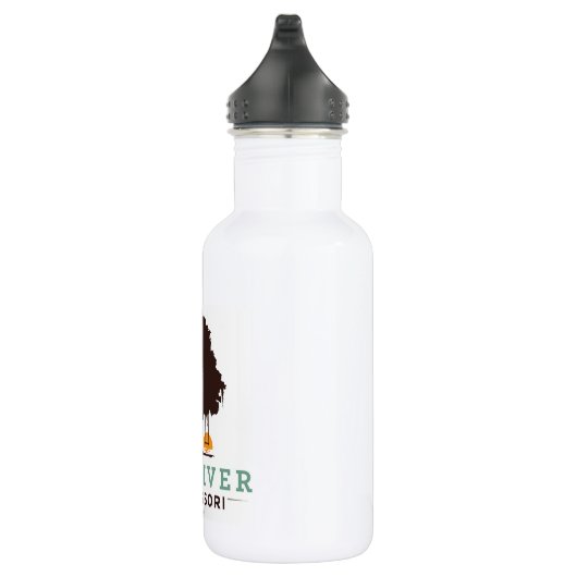 Mai-Fluss Montessori Wasser-Flasche Edelstahlflasche (Rechts)