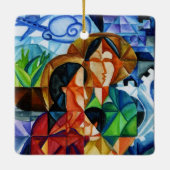 Mai-Frieden herrschen auf Keramikornament (Rückseite)