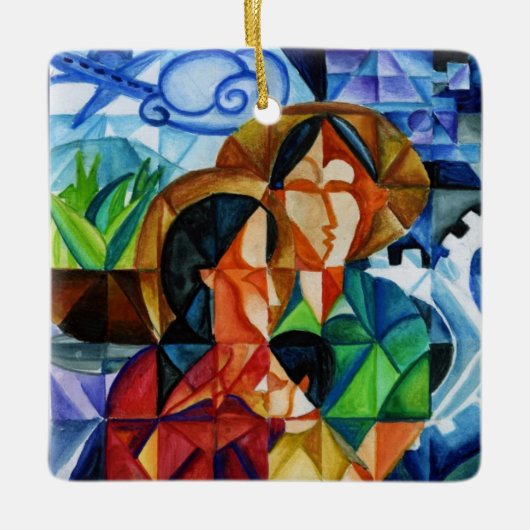 Mai-Frieden herrschen auf Keramikornament (Vorderseite)