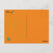 MAI FRÜHJAHRESMONAT DURCH SEIFJAHR POSTKARTE (Rückseite)