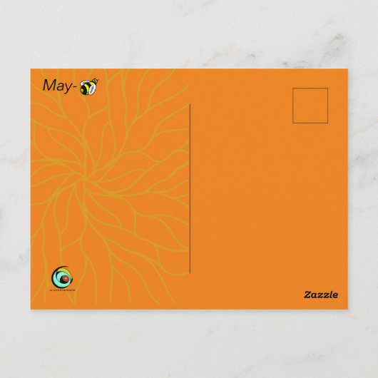 MAI FRÜHJAHRESMONAT DURCH SEIFJAHR POSTKARTE (Rückseite)