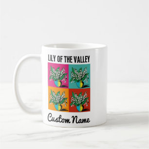 Mai Geburtmonat Blume Lily of the Valley Colorful Kaffeetasse