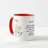 MAI Geburtsmonat Blume Christlich Personalisiert Tasse (Vorderseite Links)