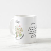 MAI Geburtsmonat Blume Christlicher Individuelle N Kaffeetasse (Vorderseite Links)
