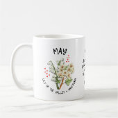 MAI Geburtsmonat Blume Christlicher Individuelle N Kaffeetasse (Links)